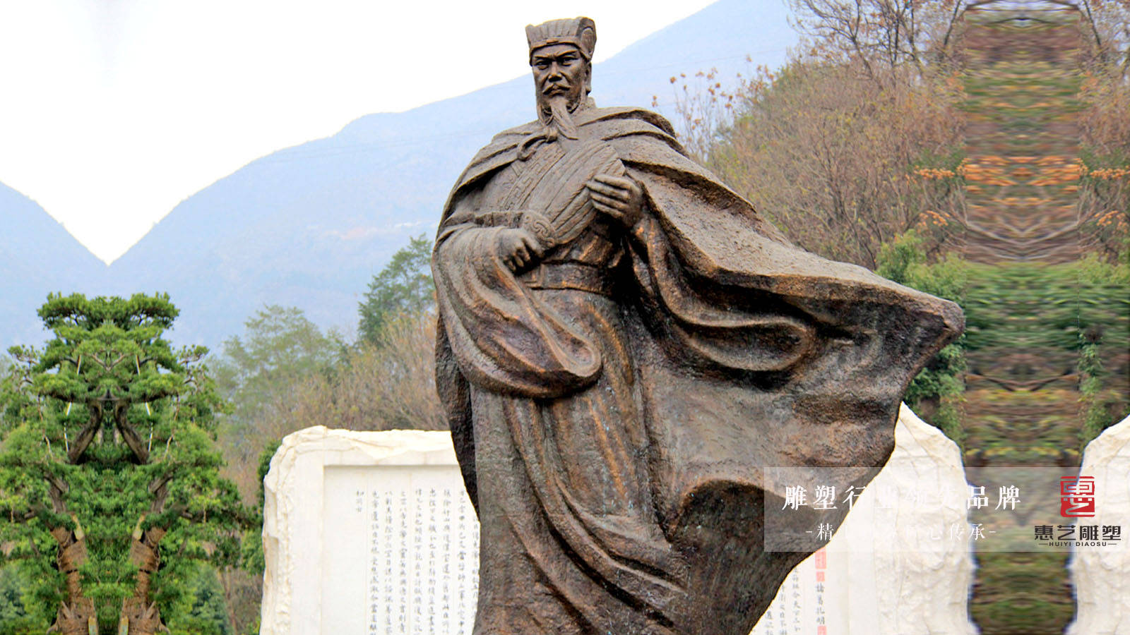 诸葛孔明——玻璃钢三国诸葛亮人物雕塑_刘备_名人_军事家