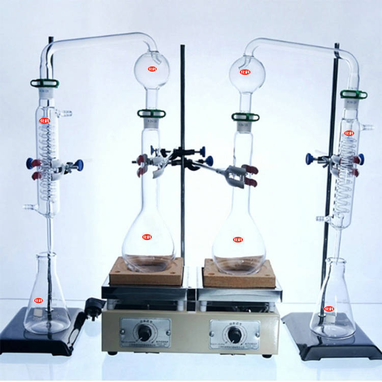 实验室全玻璃蒸馏器 简易多功能蒸馏仪_进行_调压_仪器