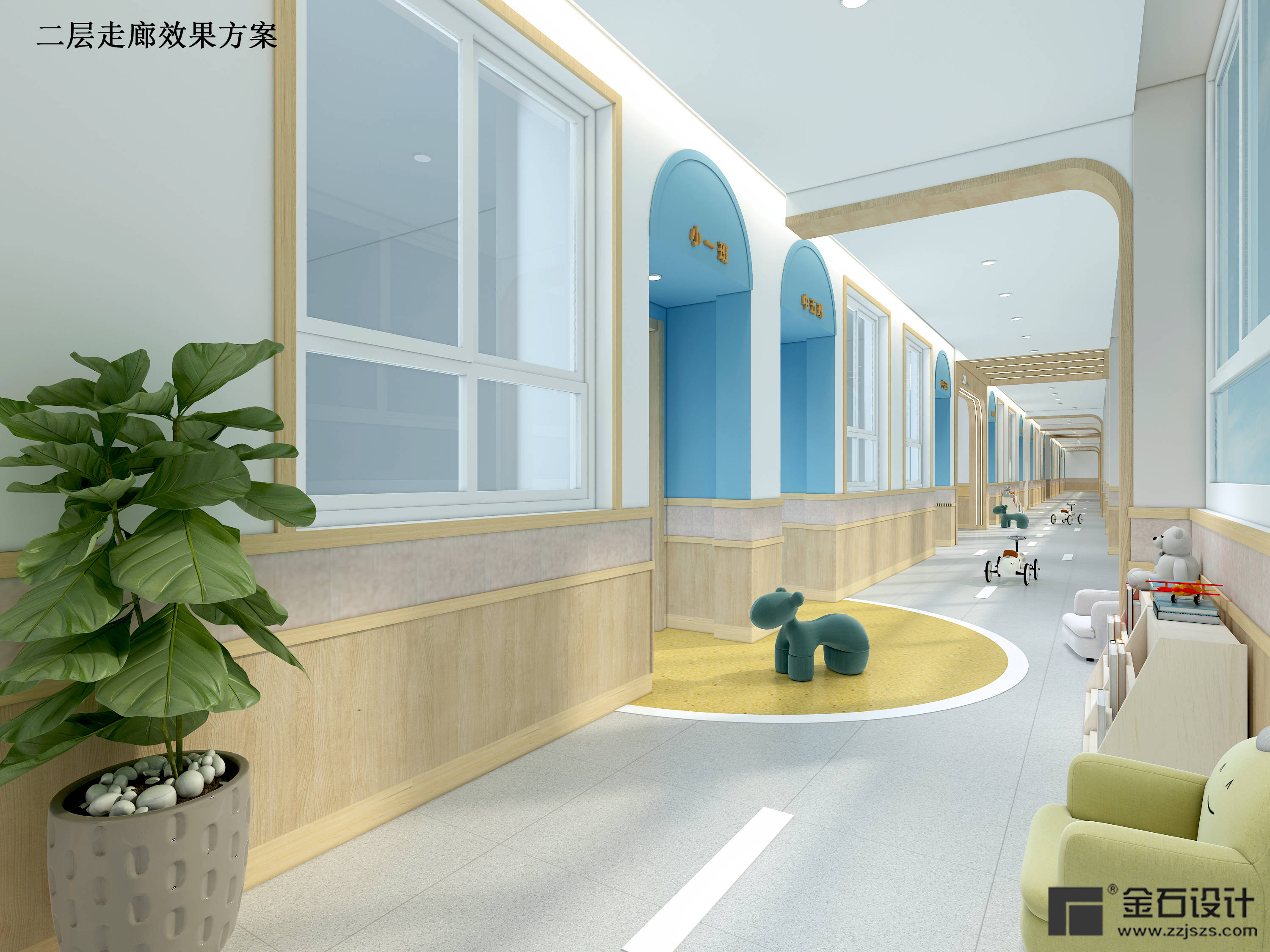 忍不住停下欢快的脚步—幼儿园走廊设计