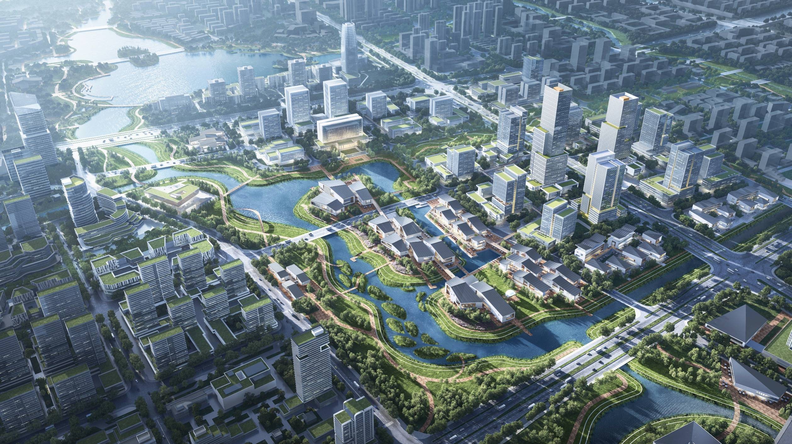 「江海之城」建城一年,重点发展数字,科技,商务,生活四大服务