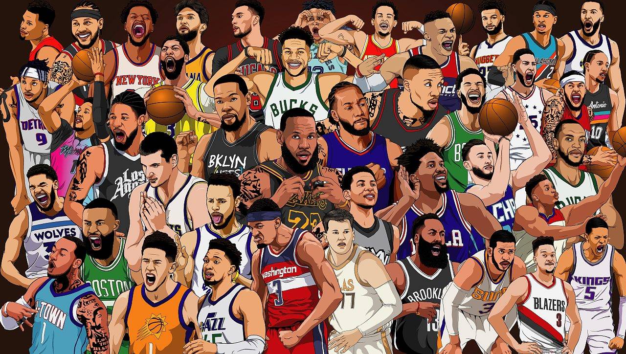 nba插画合集