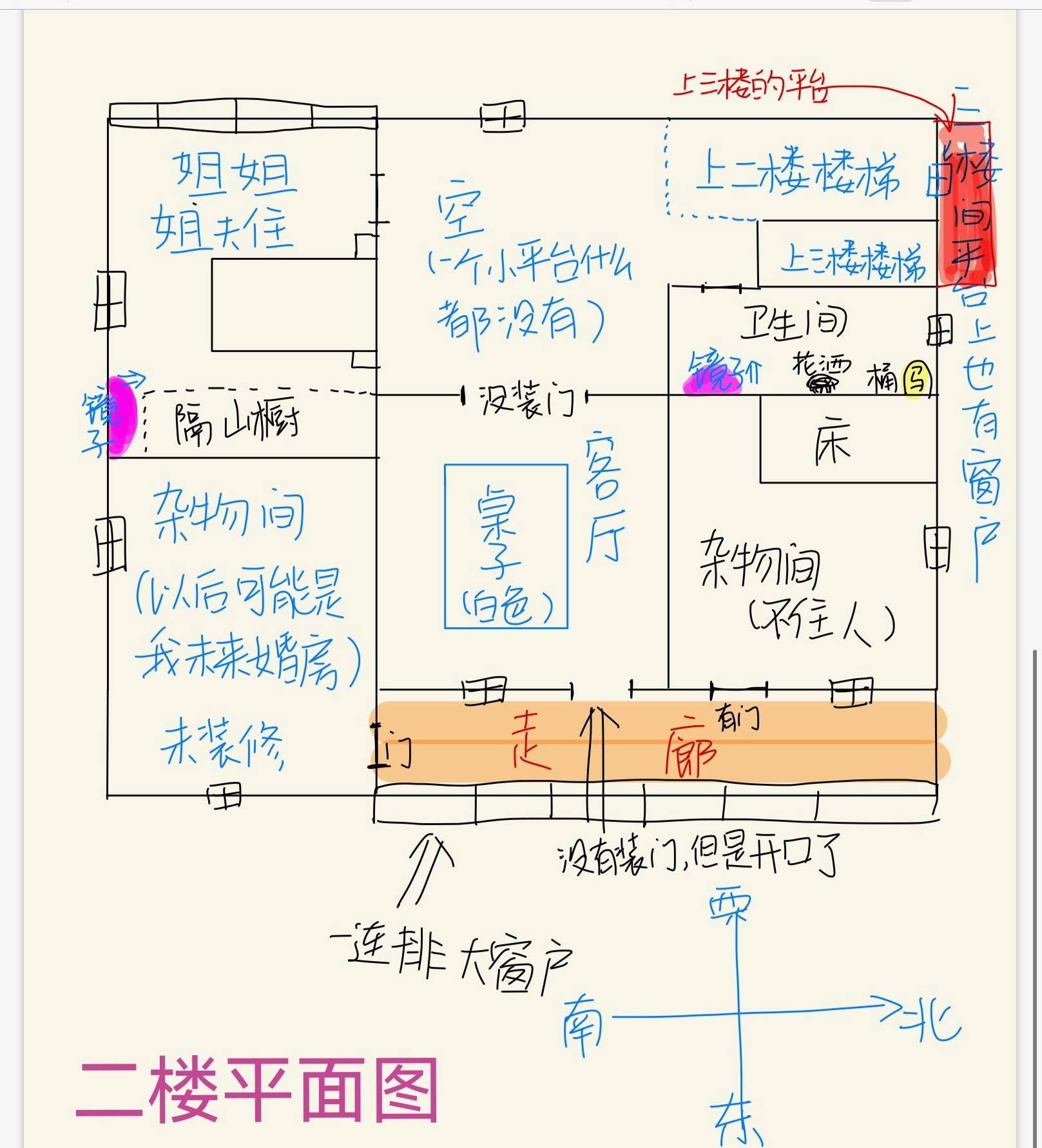 工字型户型图风水图片