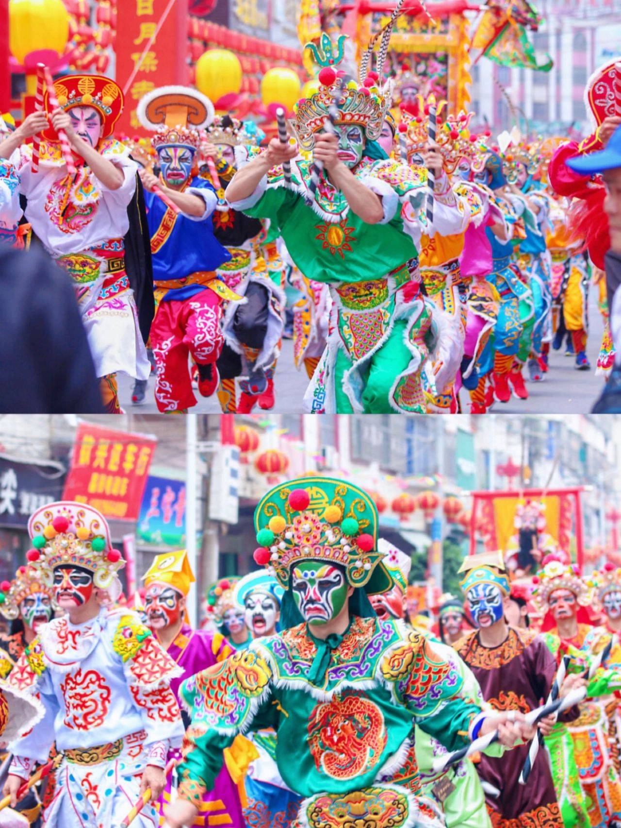 融合中西文化潮汕英歌舞融合了中西方文化,不仅在音乐,服装,舞蹈等