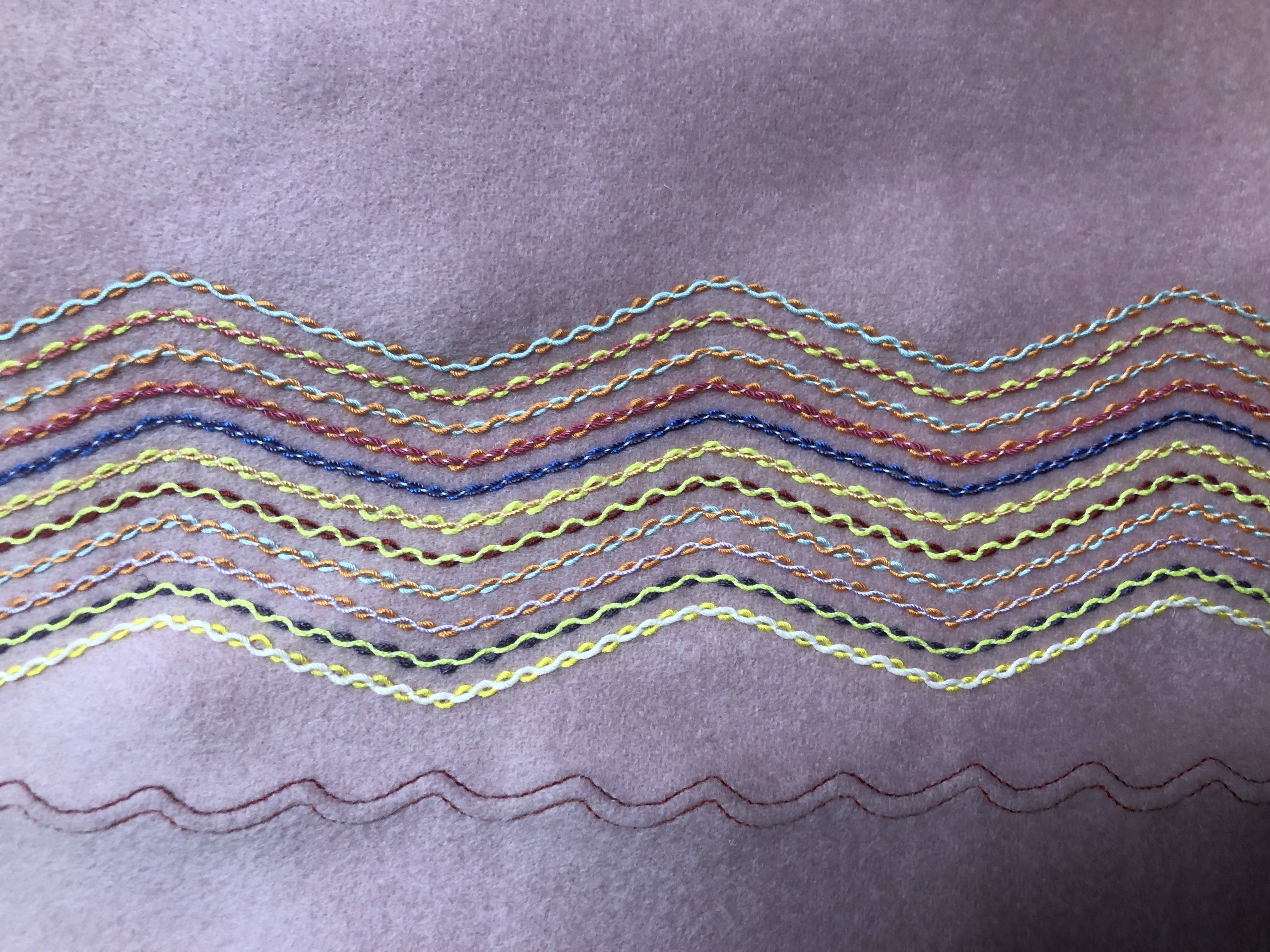有事一批具有特色的特种装饰工艺,花样缝纫线迹波浪形装饰线迹