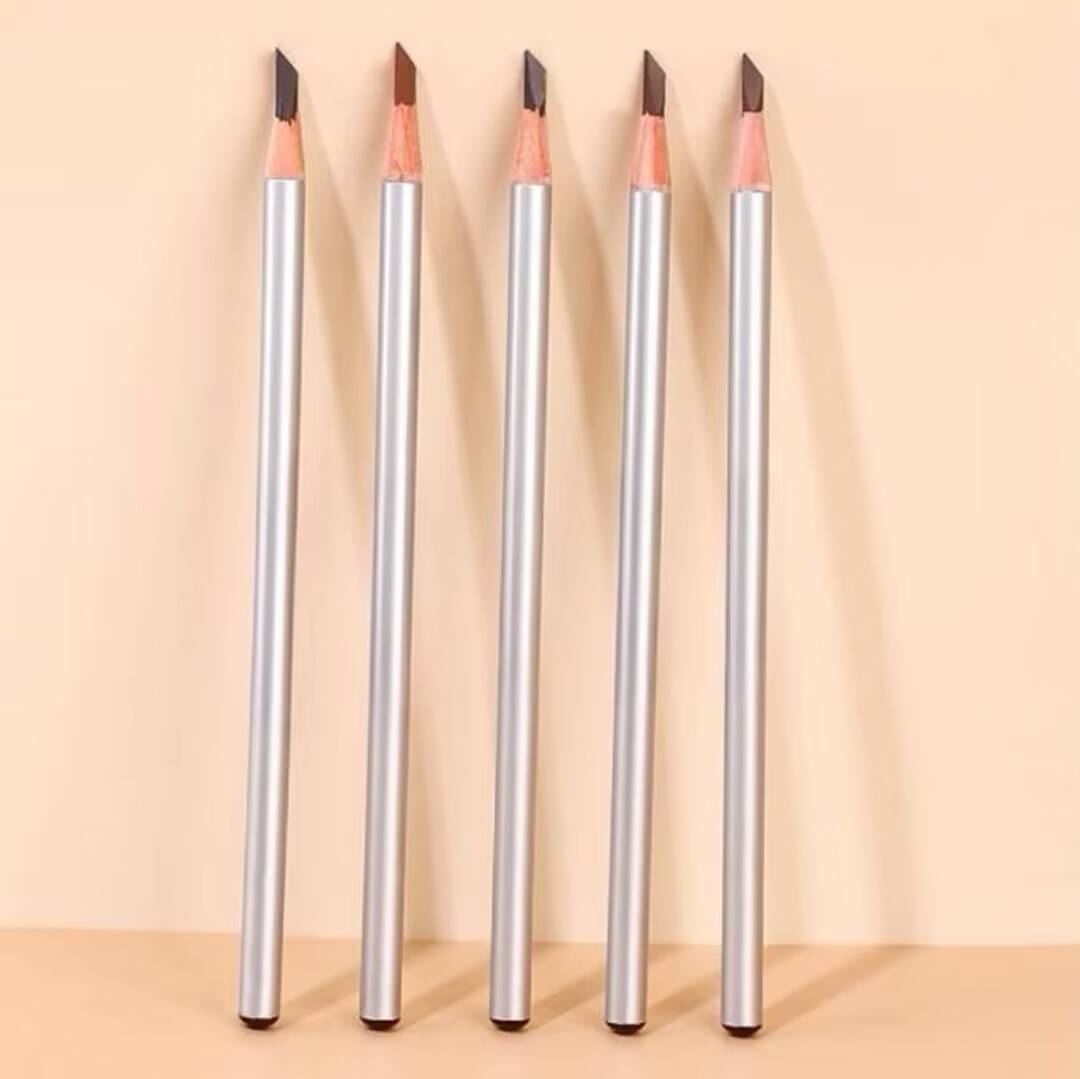 防汗自然铅笔眉笔代加工,极细不脱色初学者眉笔工厂_什么_颜色_三角