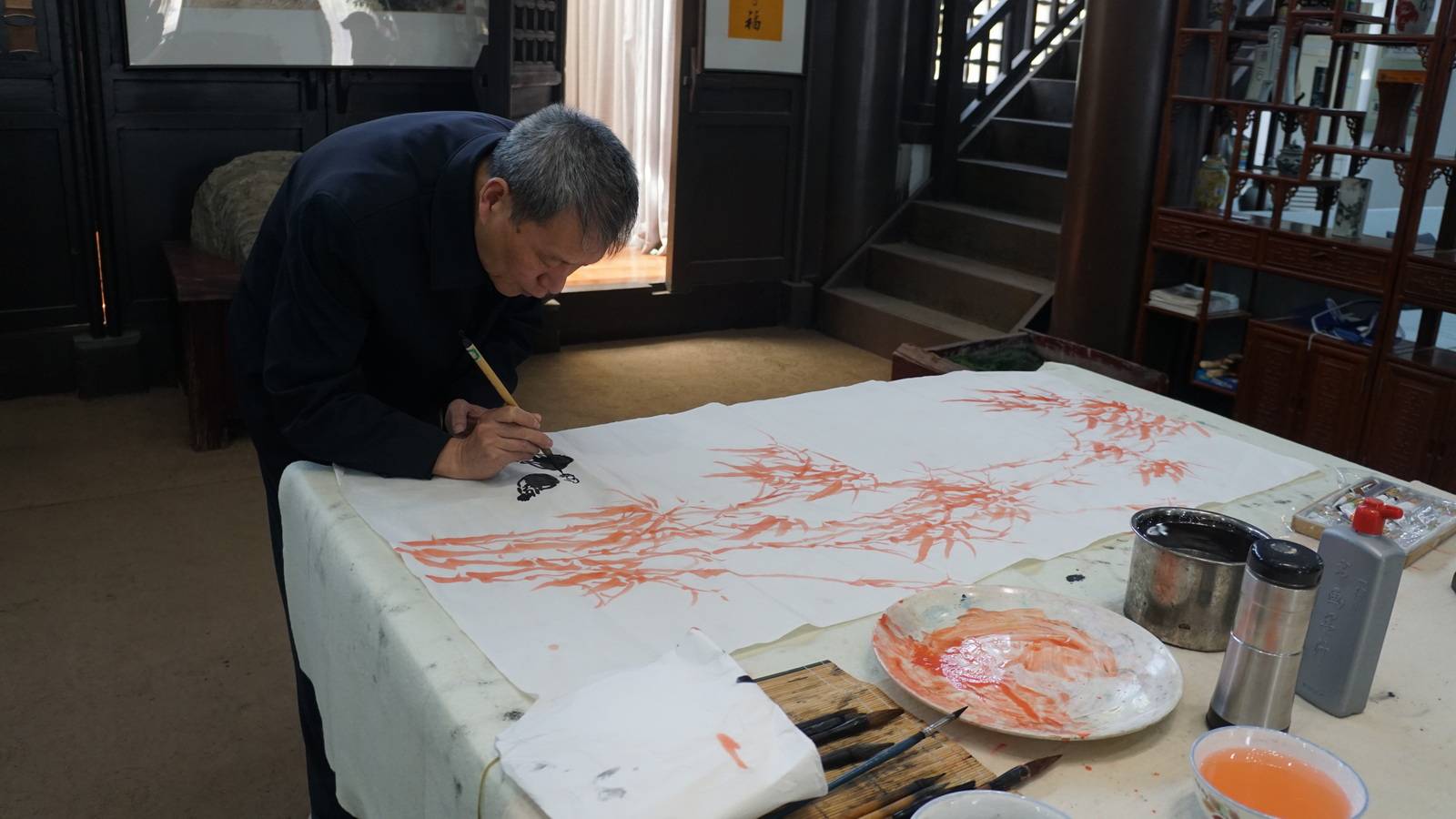 汴梁艺术|"中国梦·劳动美"迎"五一"书画笔会在古城开封举行_田宏杰