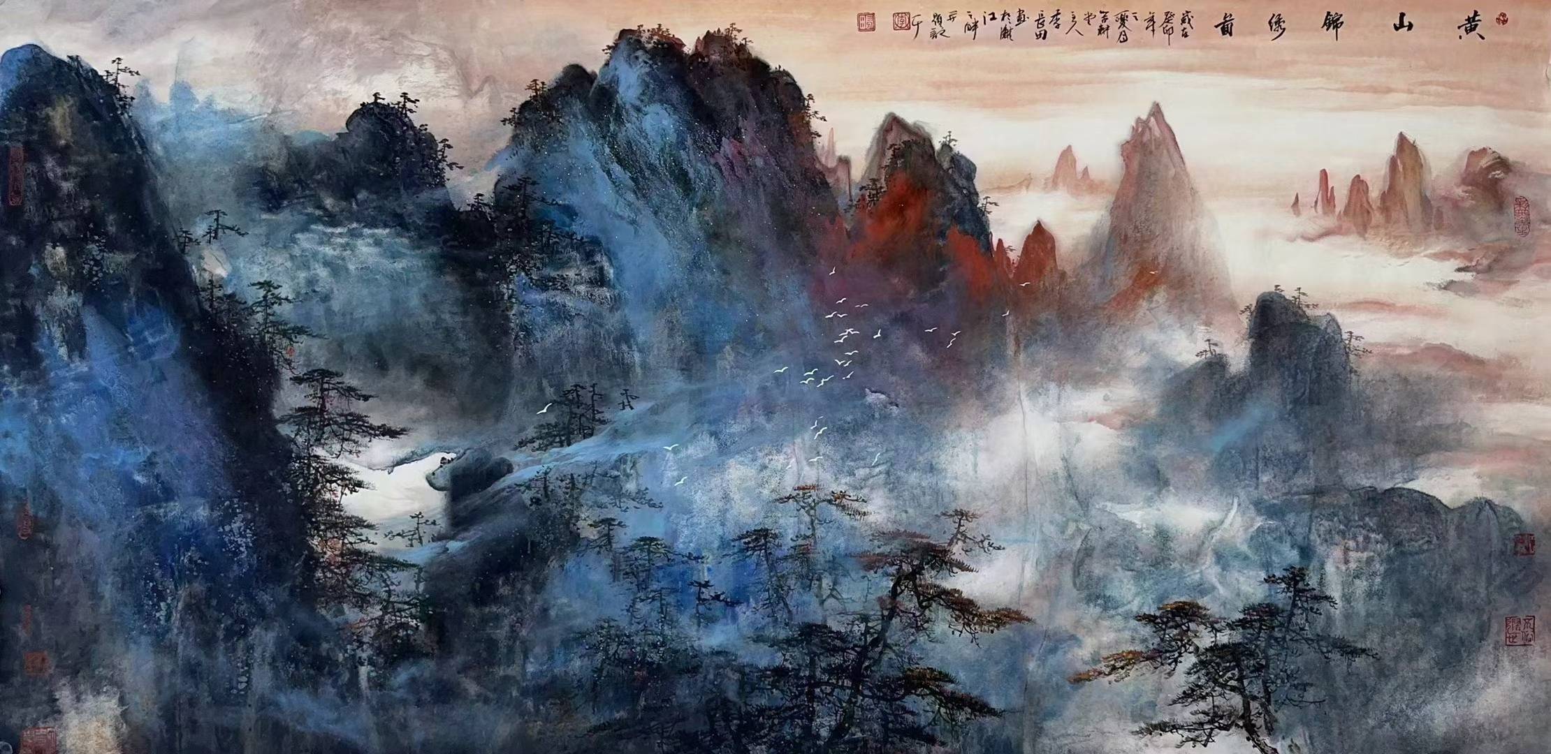 实力派中国山水画家 李长田山水国画_艺术_作品_广西