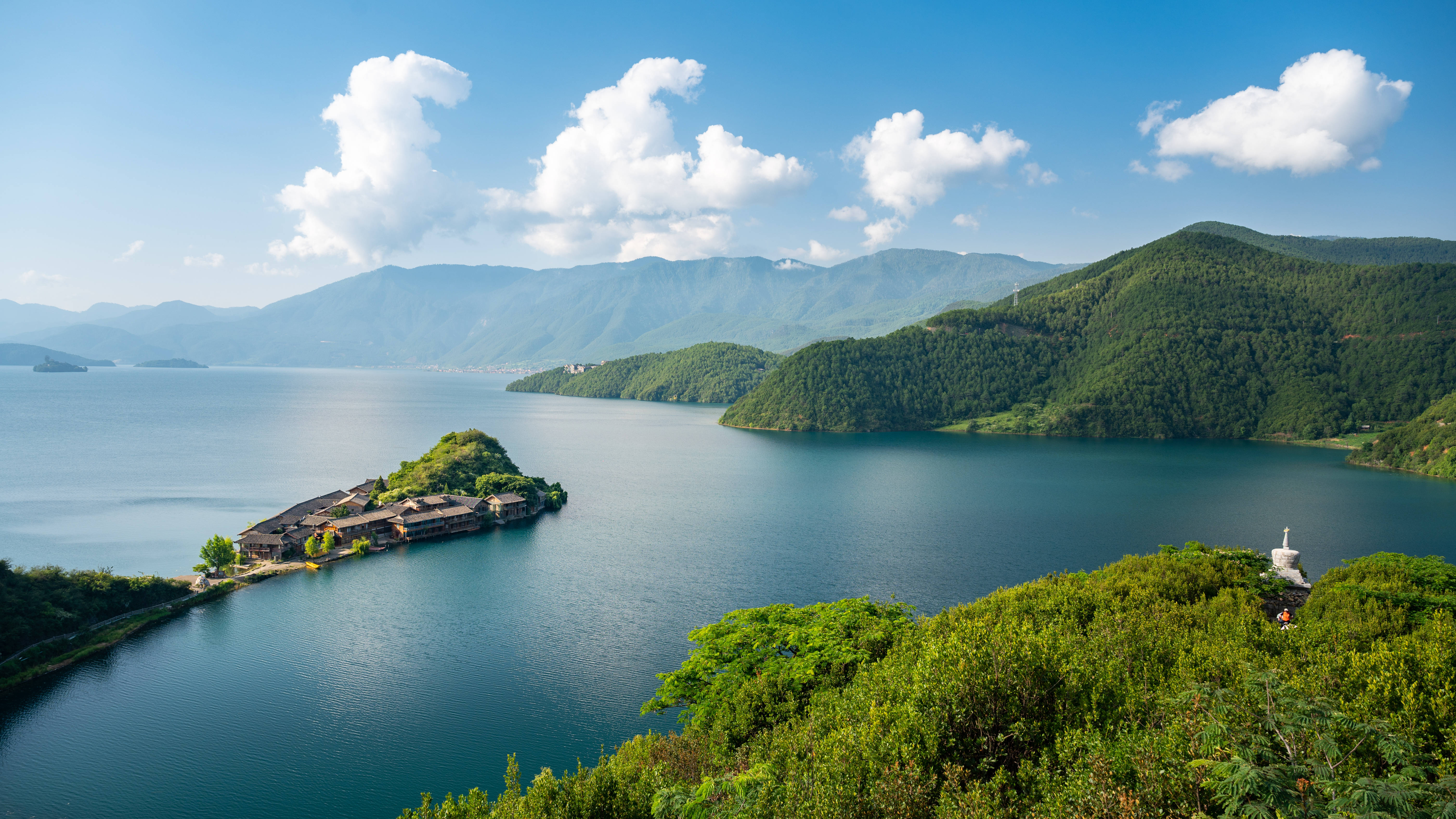 泸沽湖美景真实图片图片