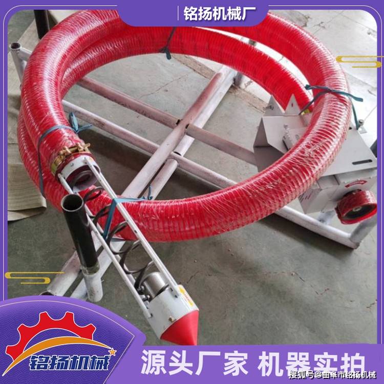 农村运粮双管抽料机 双驱软管给料机 4寸大管径抽粮机_吸粮机_行业