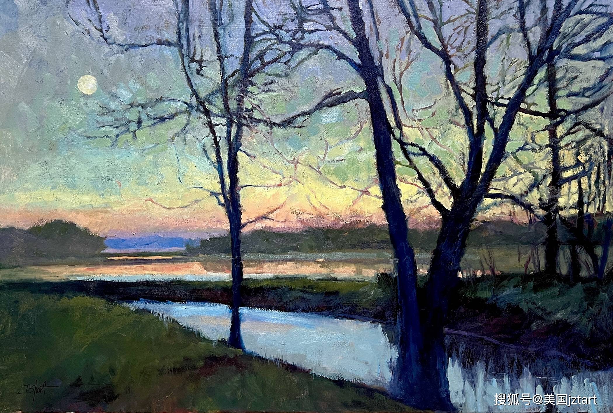 户外写生绘画系列(七)/当代画家唐娜·肖特 (dshortt)_光线_作品_画作