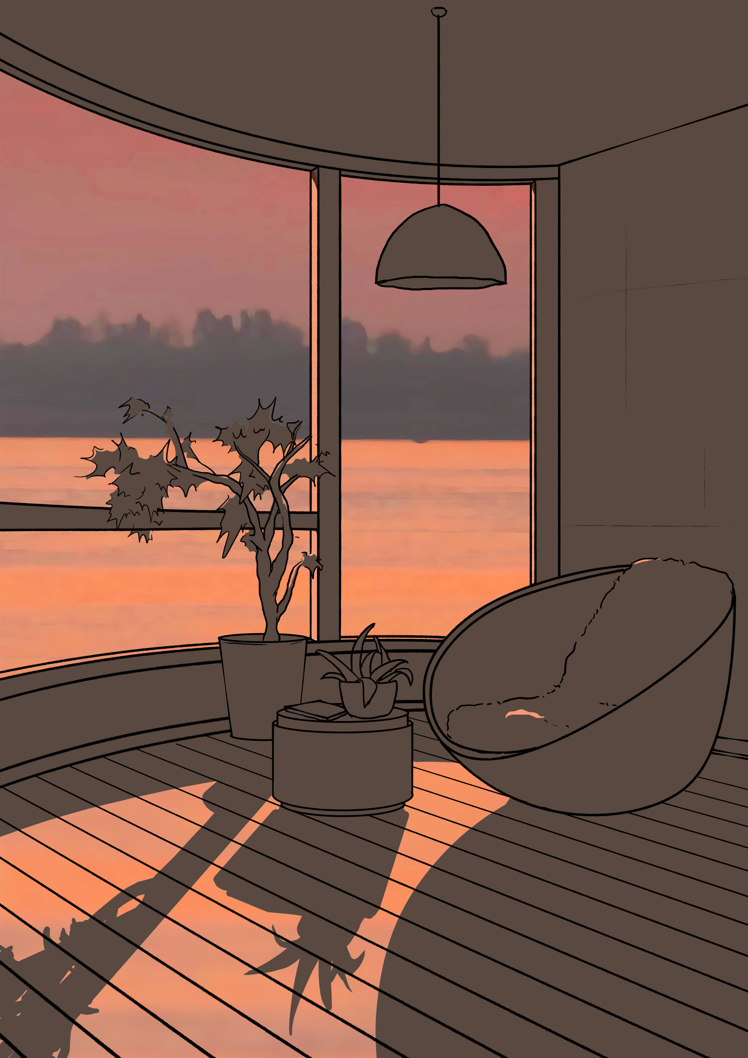 主题: 场景灯光画_风景_装饰_遐想