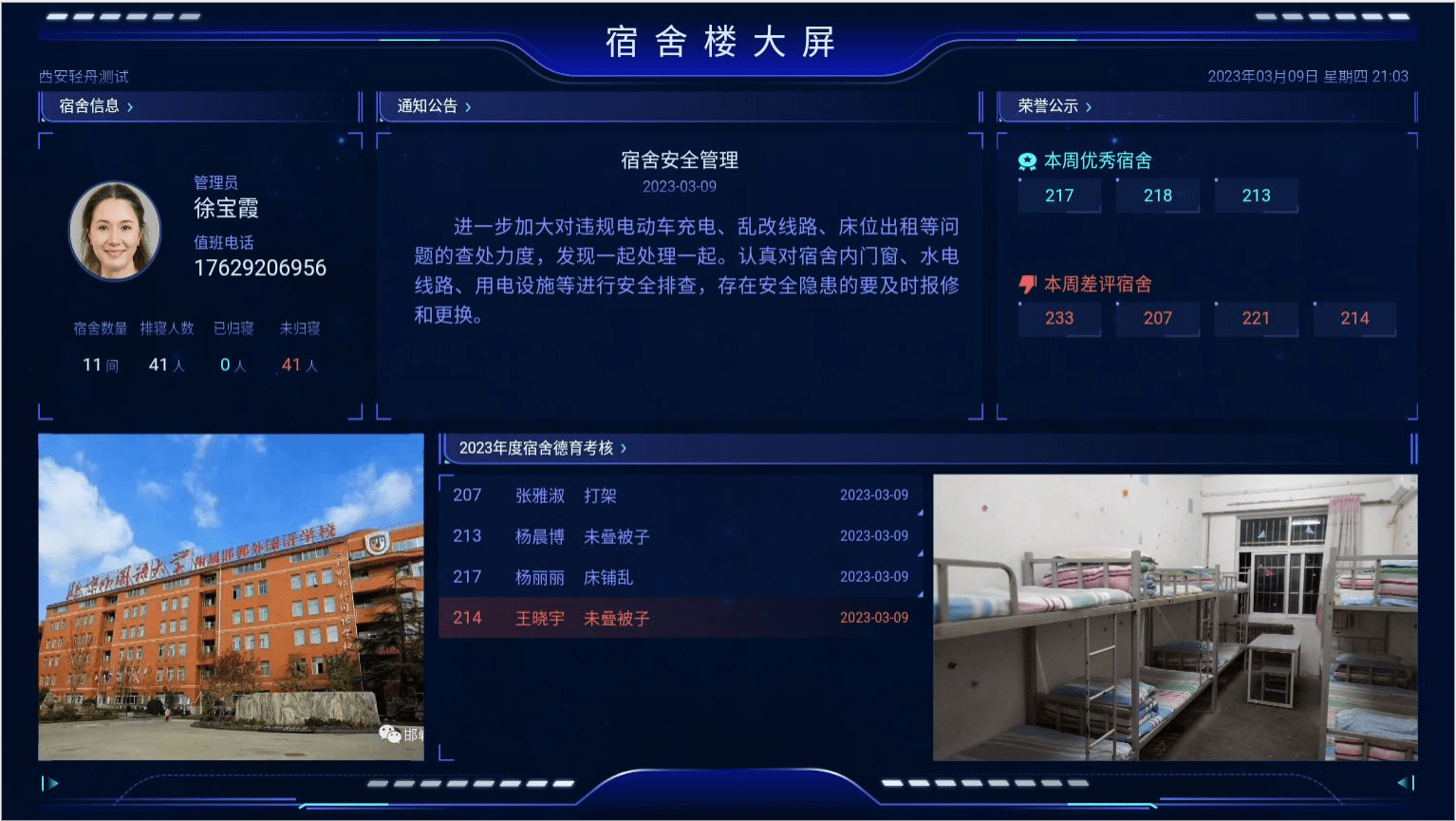 校园宿舍管理系统——可解决6大安全问题,助力建设智慧校园_人脸_情况