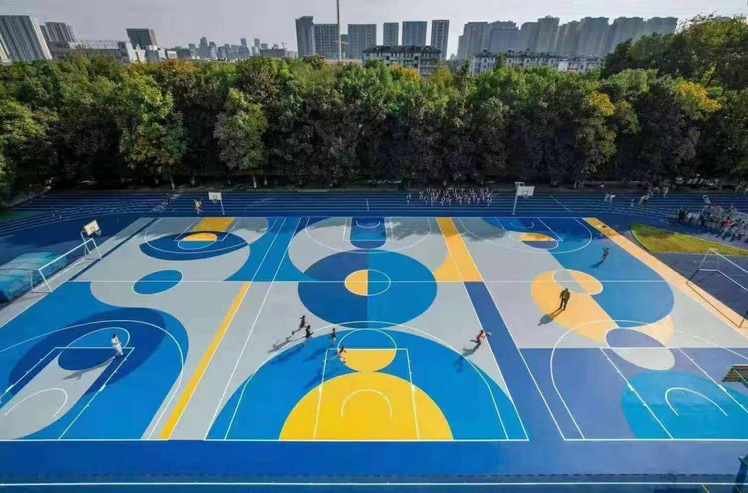 硅pu球场塑胶面层_运动_专业_结构