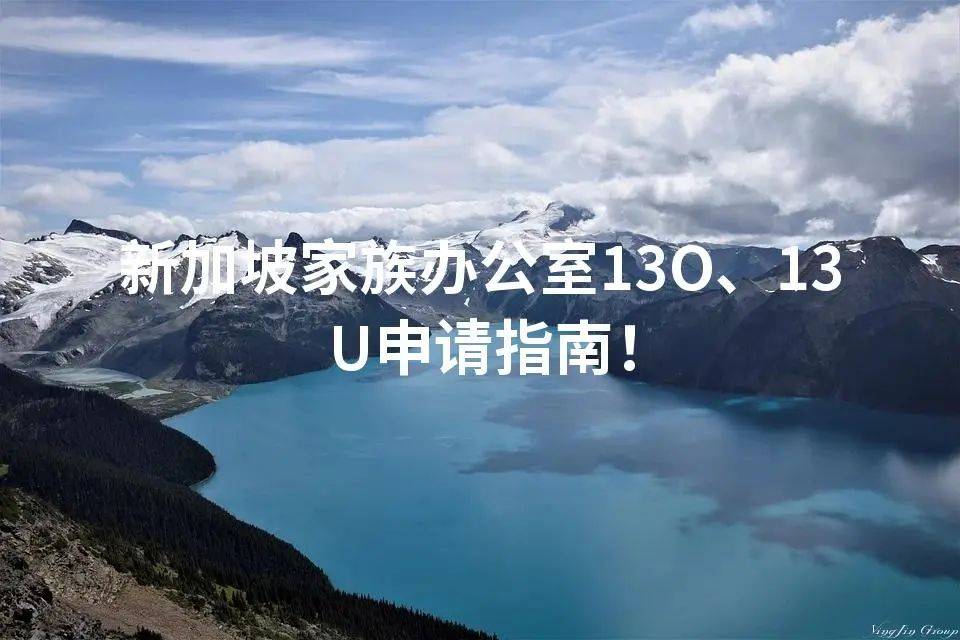 新加坡家族辦公室13o,13u申請指南!_申請人_財富_許可