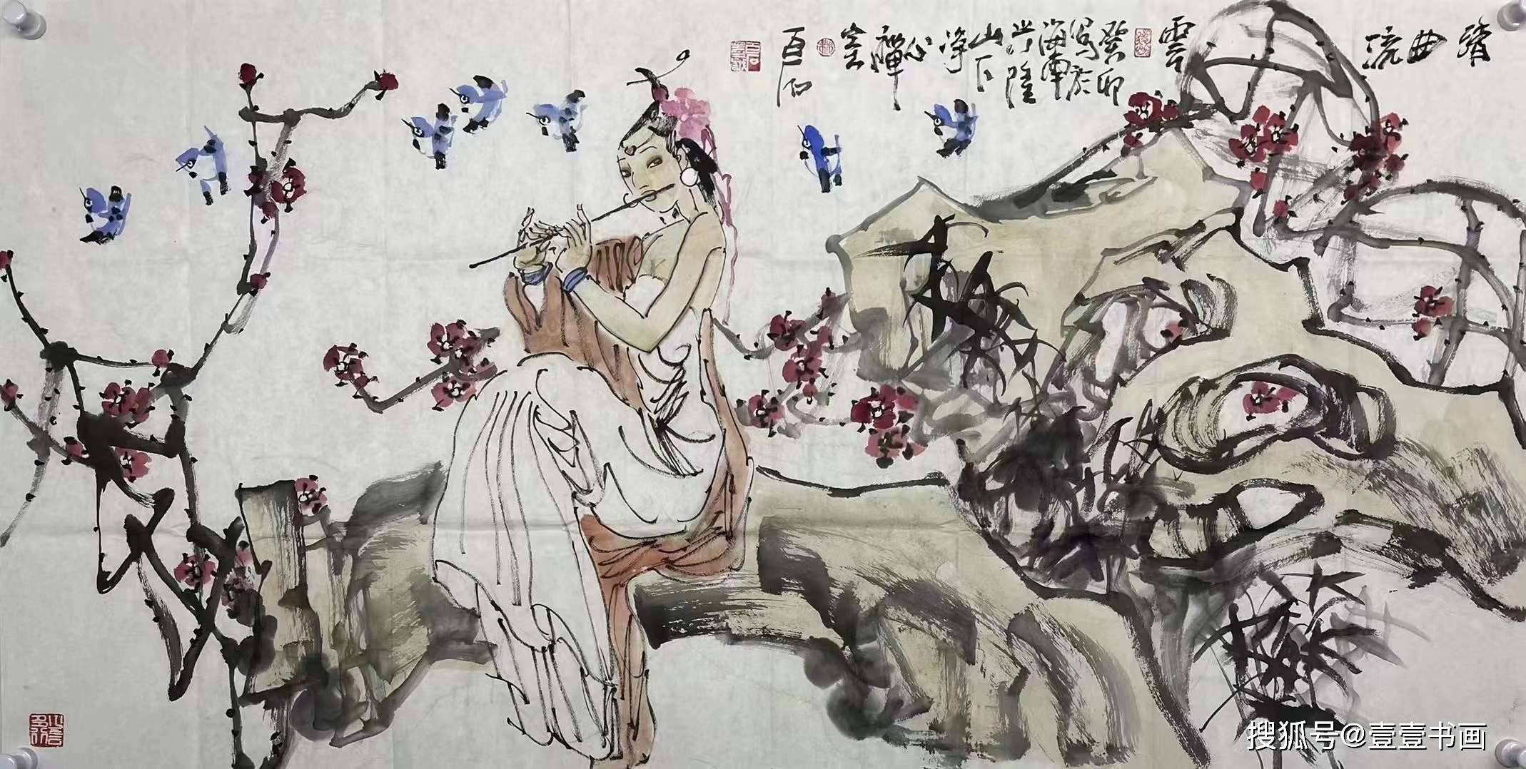 林百石画家人物画作品欣赏_美术家协会_吉林_中国画