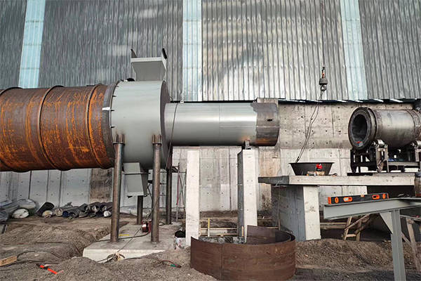 内蒙古700吨煤泥烘干机设备项目安装进展_东鼎_厂家_团队