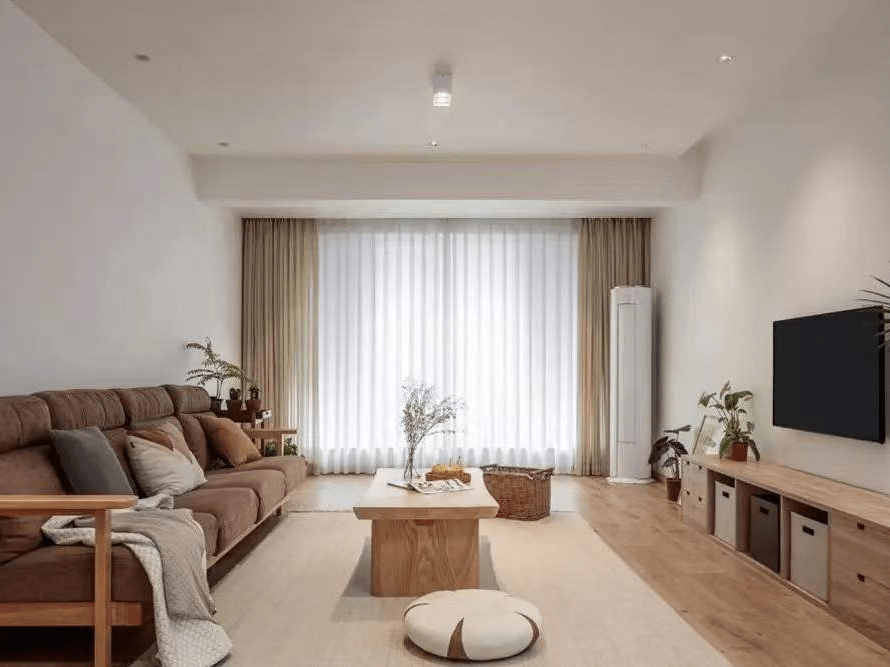 惠万家装饰打造小户型自然原木风装修案例_天津_空间_材质