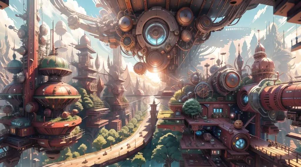 天空之城|一个蒸汽朋克风格的奇幻世界Ⅱ_城中_来自_城市