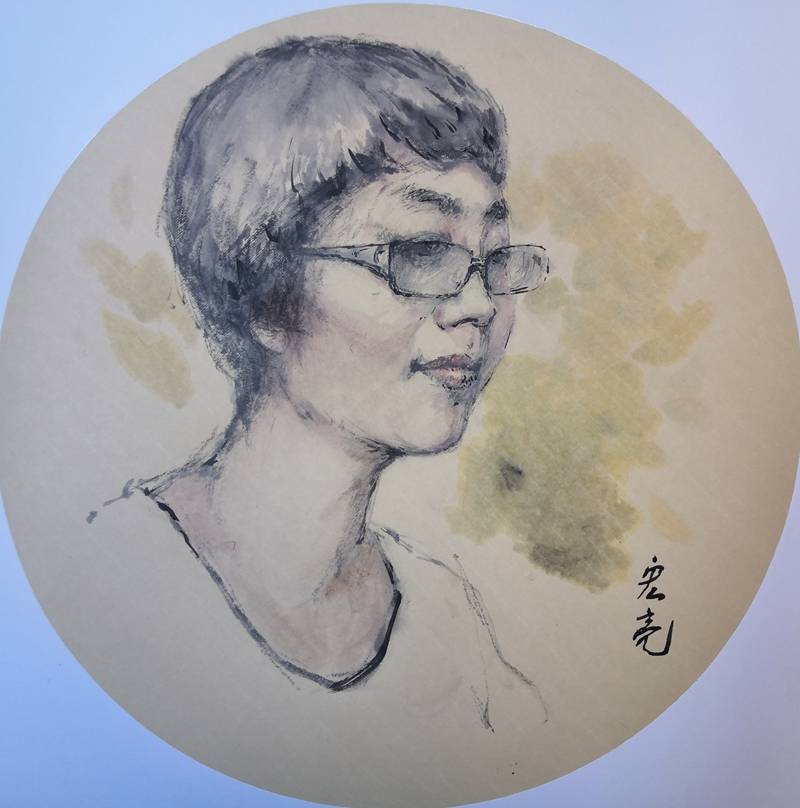 史宏亮先生笔下的水墨肖像写生画_油画_陕西_美术家协会