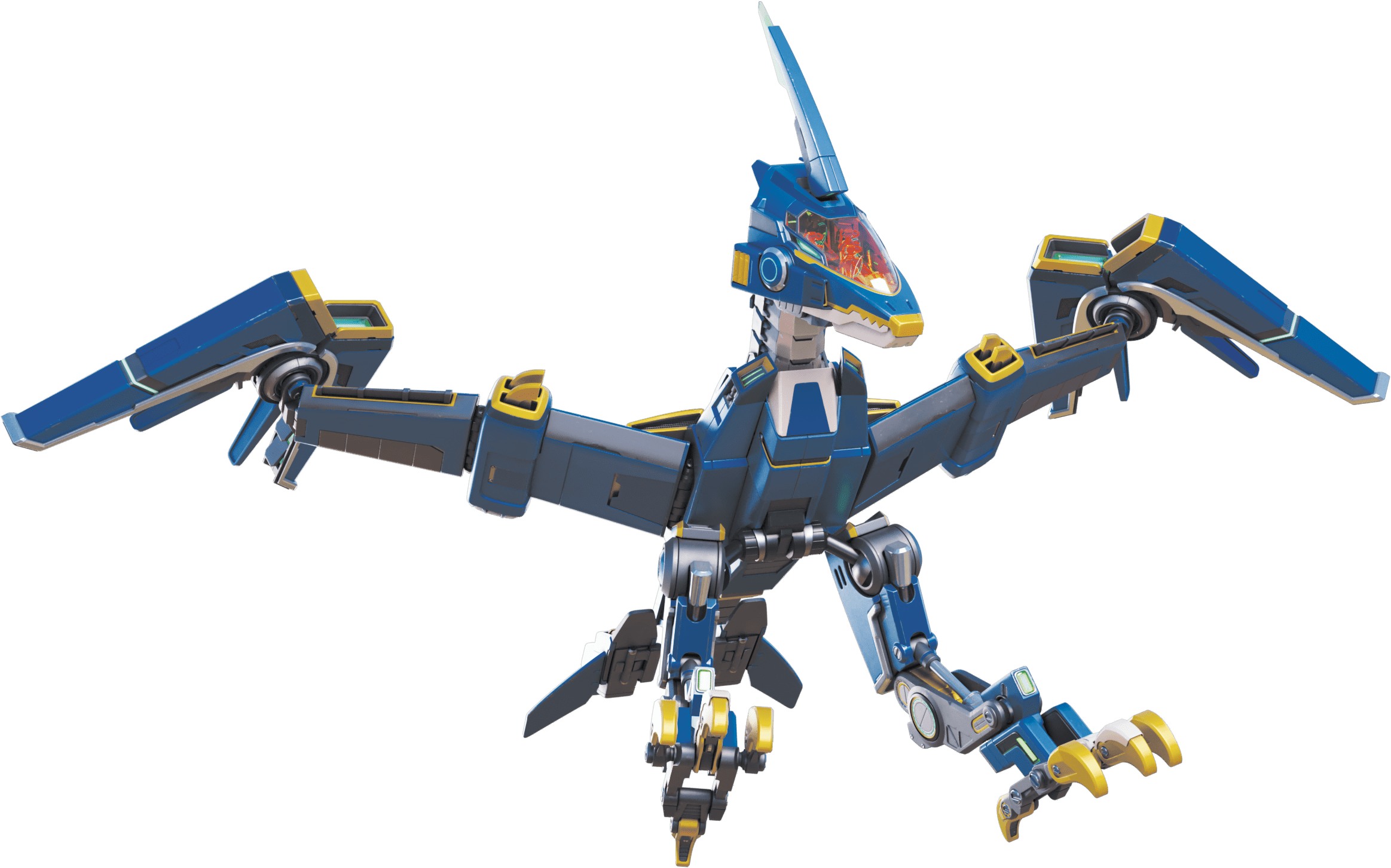 翼龙战机恐龙模式-机甲型无齿翼龙翼龙战机量子战队的天空之眼.