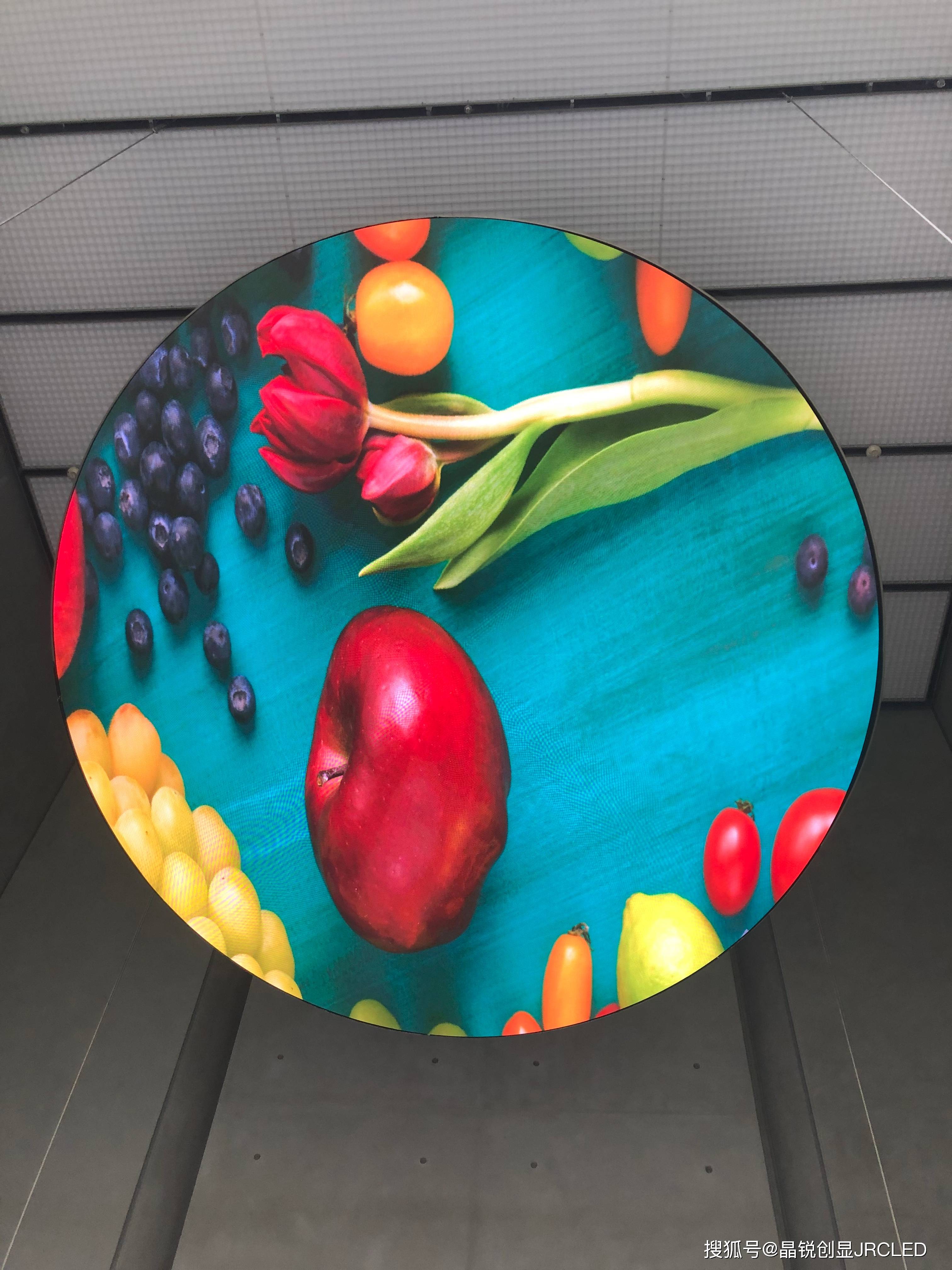 5直径4米无边圆形屏圆饼屏圆面屏圆盘屏平面圆屏led显示屏_应用_间距