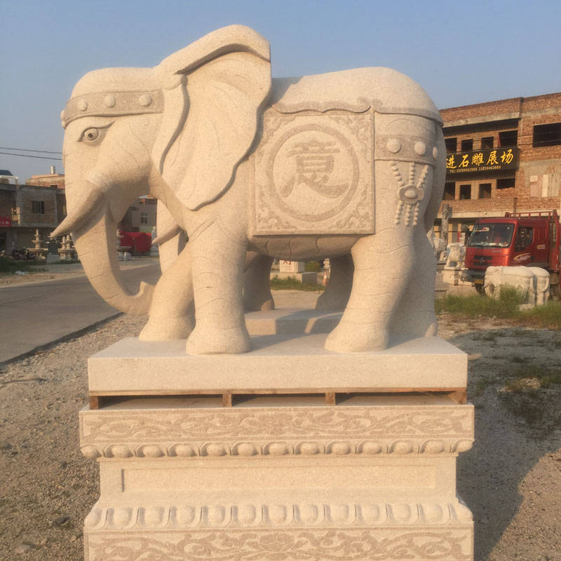 石头大象价格石材雕刻大象石大象由此可见,门口石雕大象鼻子朝向有