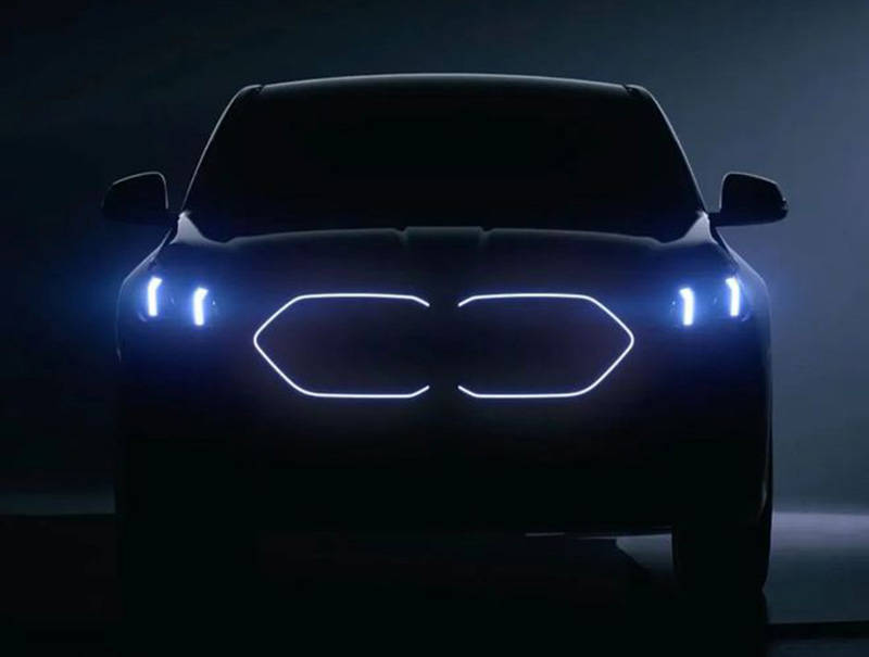 发光双肾格栅/轿跑SUV造型 全新宝马X2预告图发布