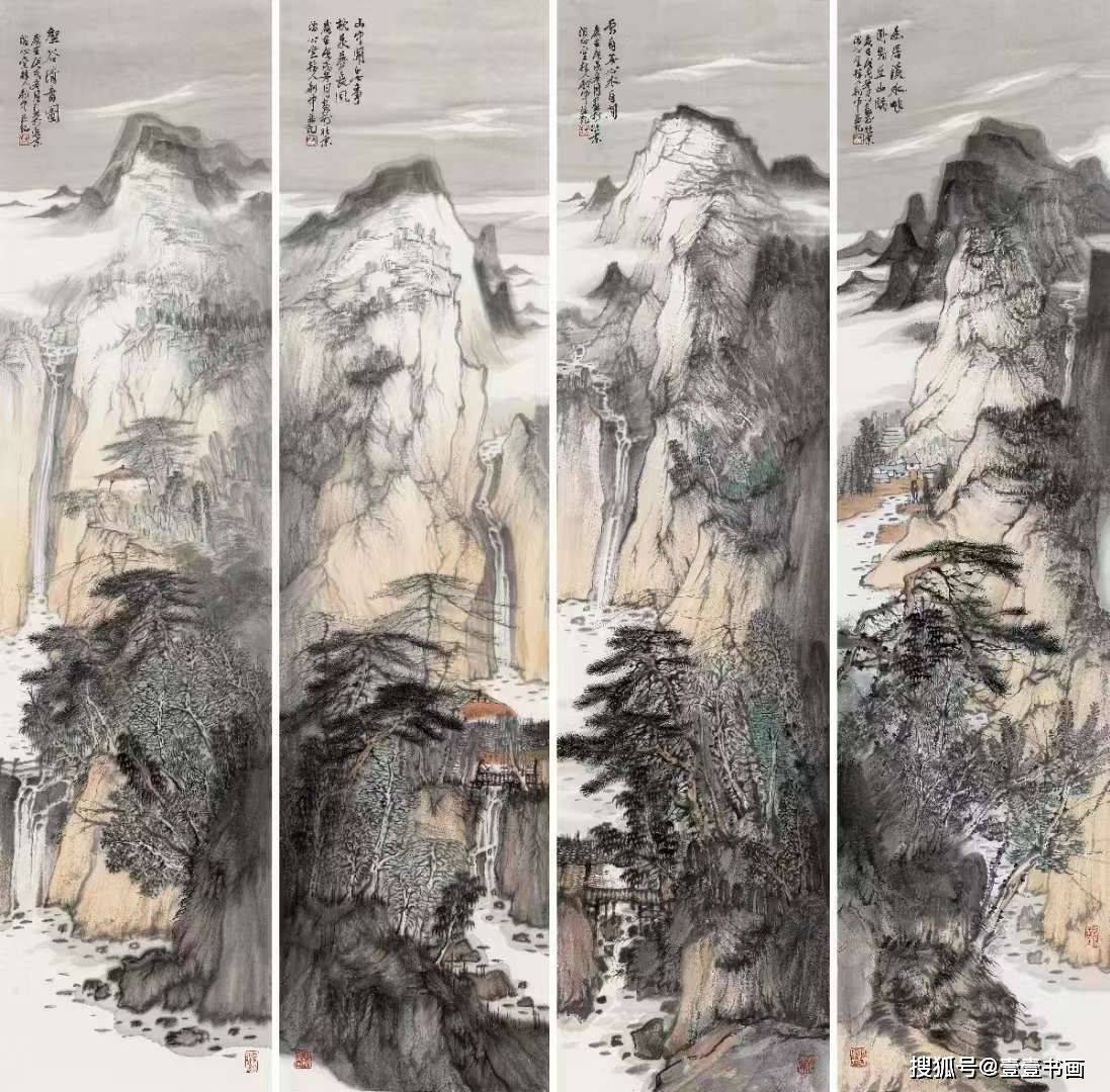 唐利中画家山水画欣赏_中国_牛头_创作室