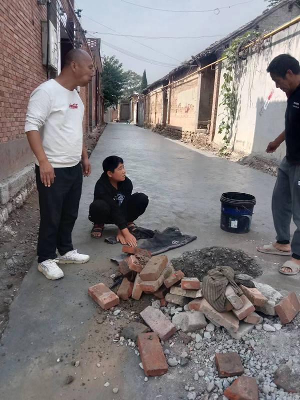 汝州市临汝镇临东村水泥硬化"和平街"_计划_人家_村民