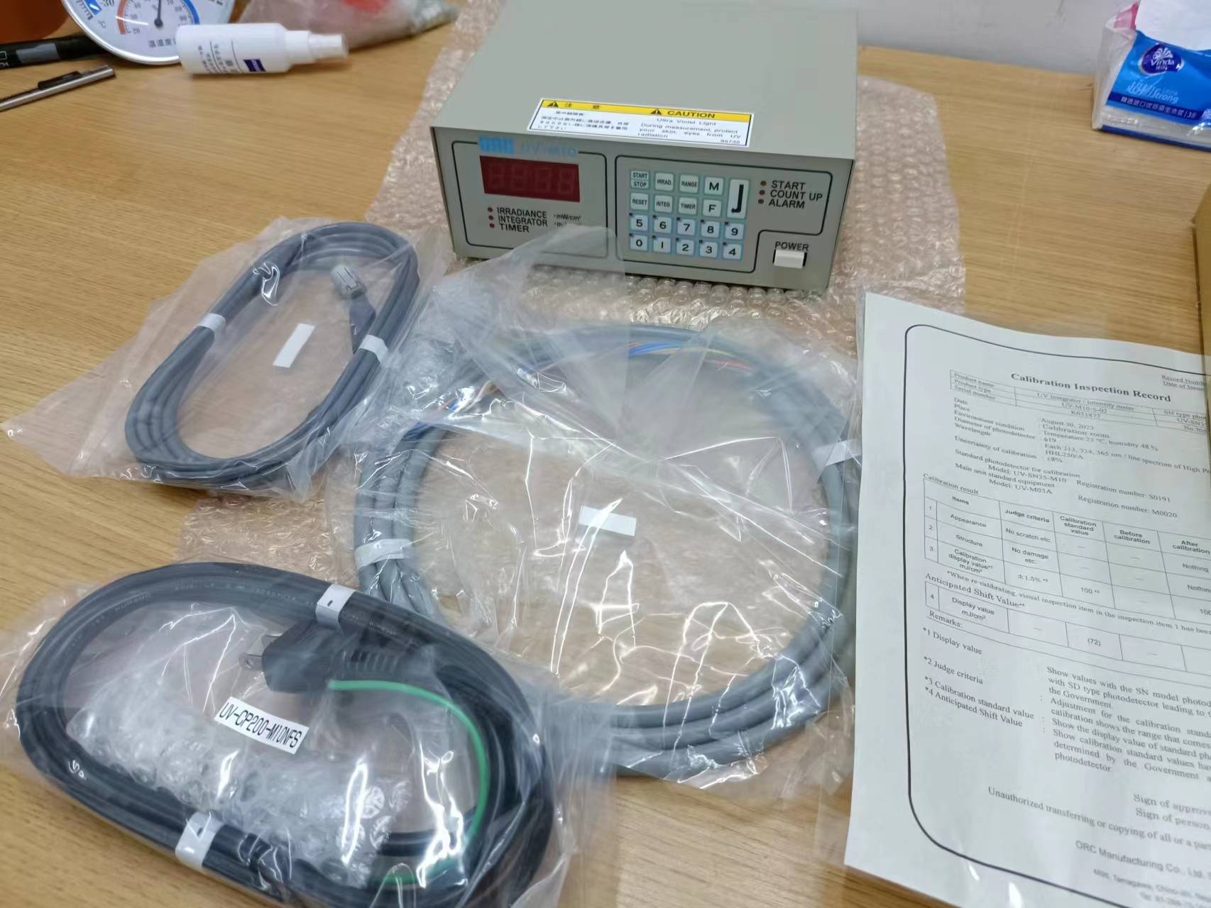 【中崎】湖南代表处 今日到货日本orc台式内置uv光照计uv-m10-s-02