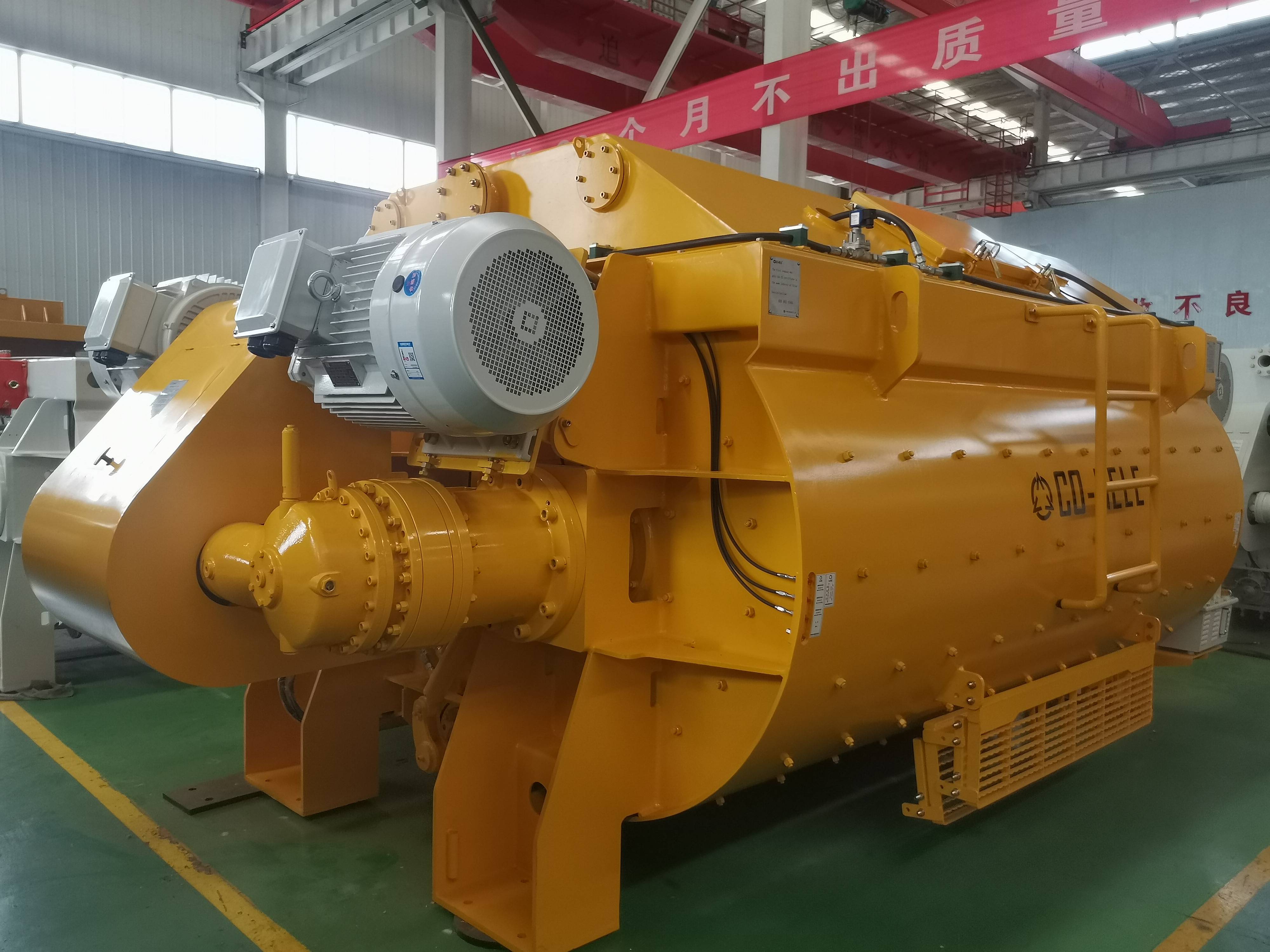 水工混凝土专用双卧轴搅拌机 动力强劲,高效搅拌生产,匀质保证!