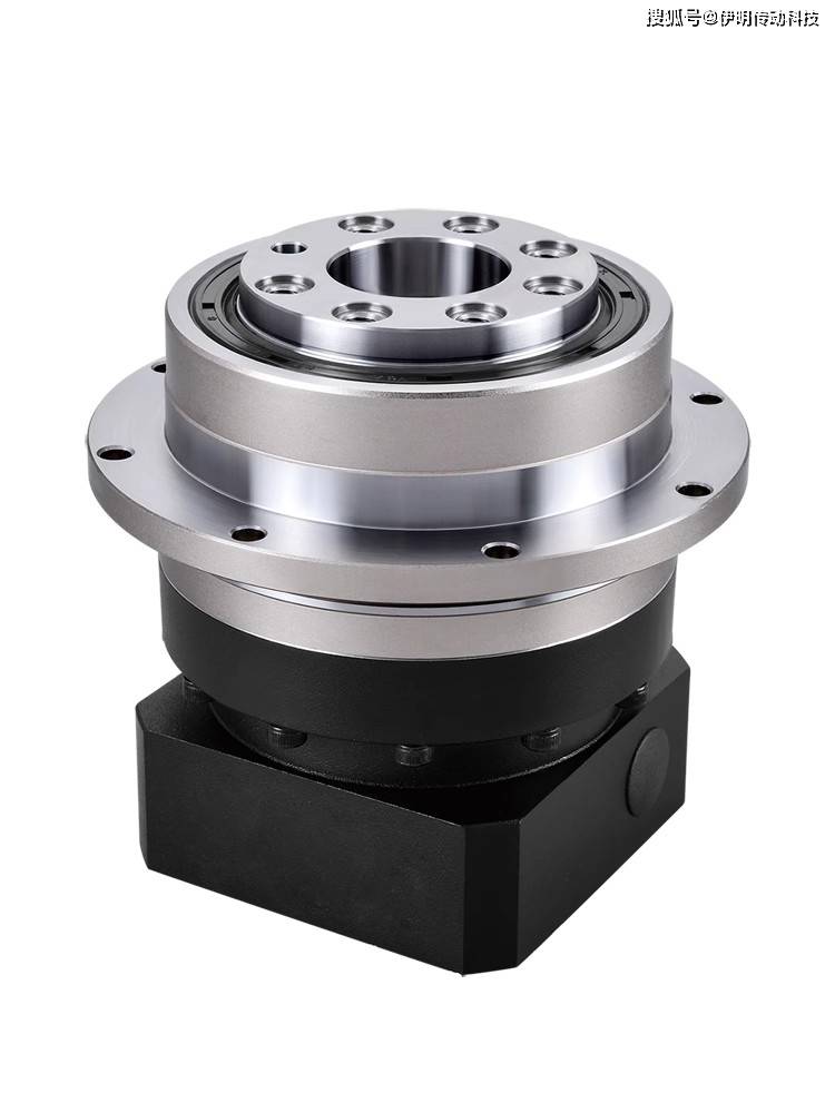 eamon/伊明牌直角圆法兰行星减速机中空轴孔输出盘式伺服减速器直角