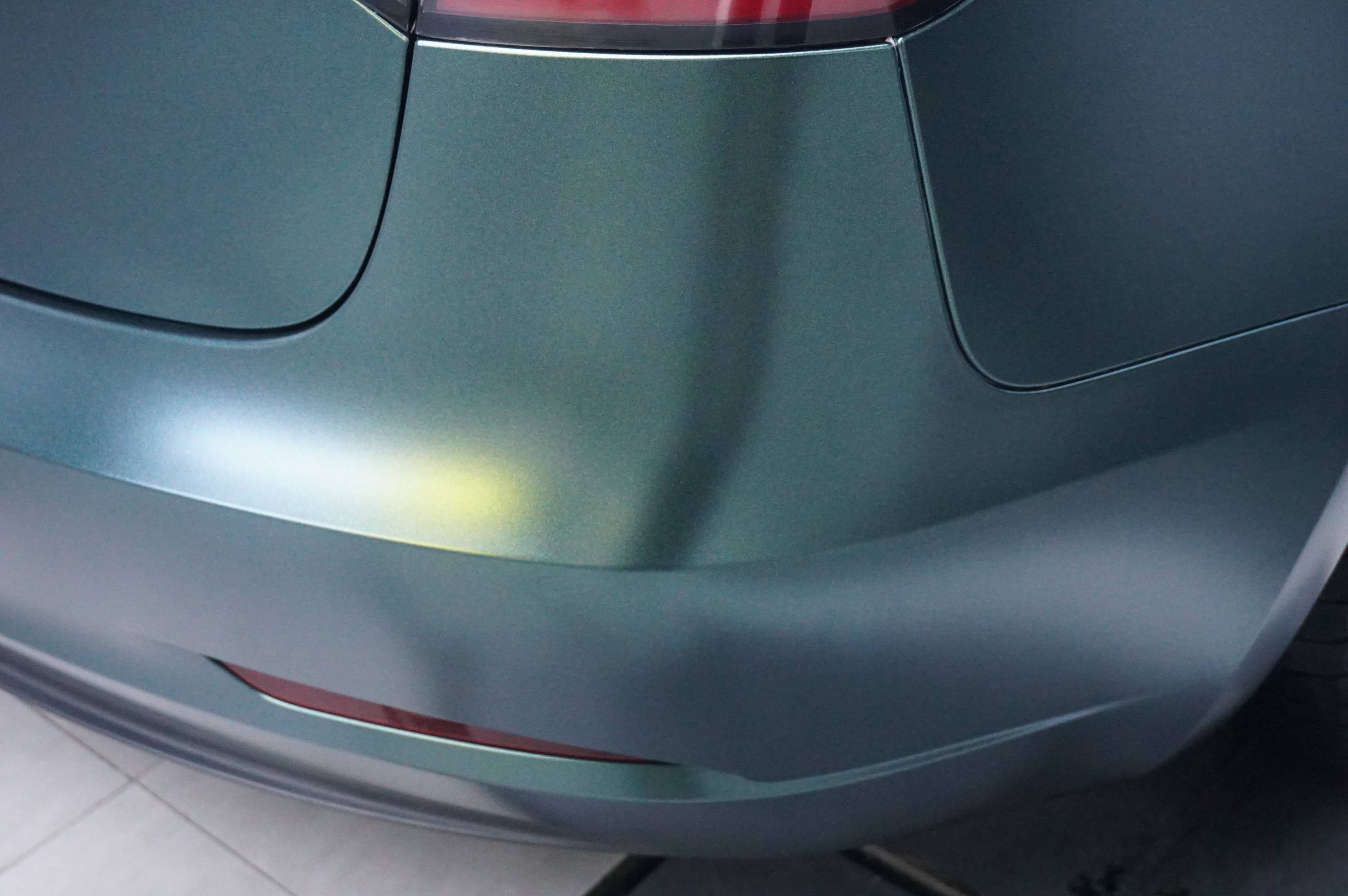 长沙汽车贴膜汇格车研,特斯拉model3改色膜电光墨绿