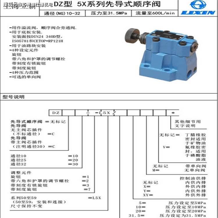 z1s6a2-30型疊加式單向閥主要由閥體,閥芯和彈簧等部件組成.