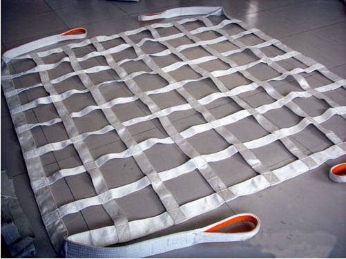 力夫特吊货网 尼龙绳起重吊网 丙纶吊装网兜 装卸扁平吊带吊网1吨2吨