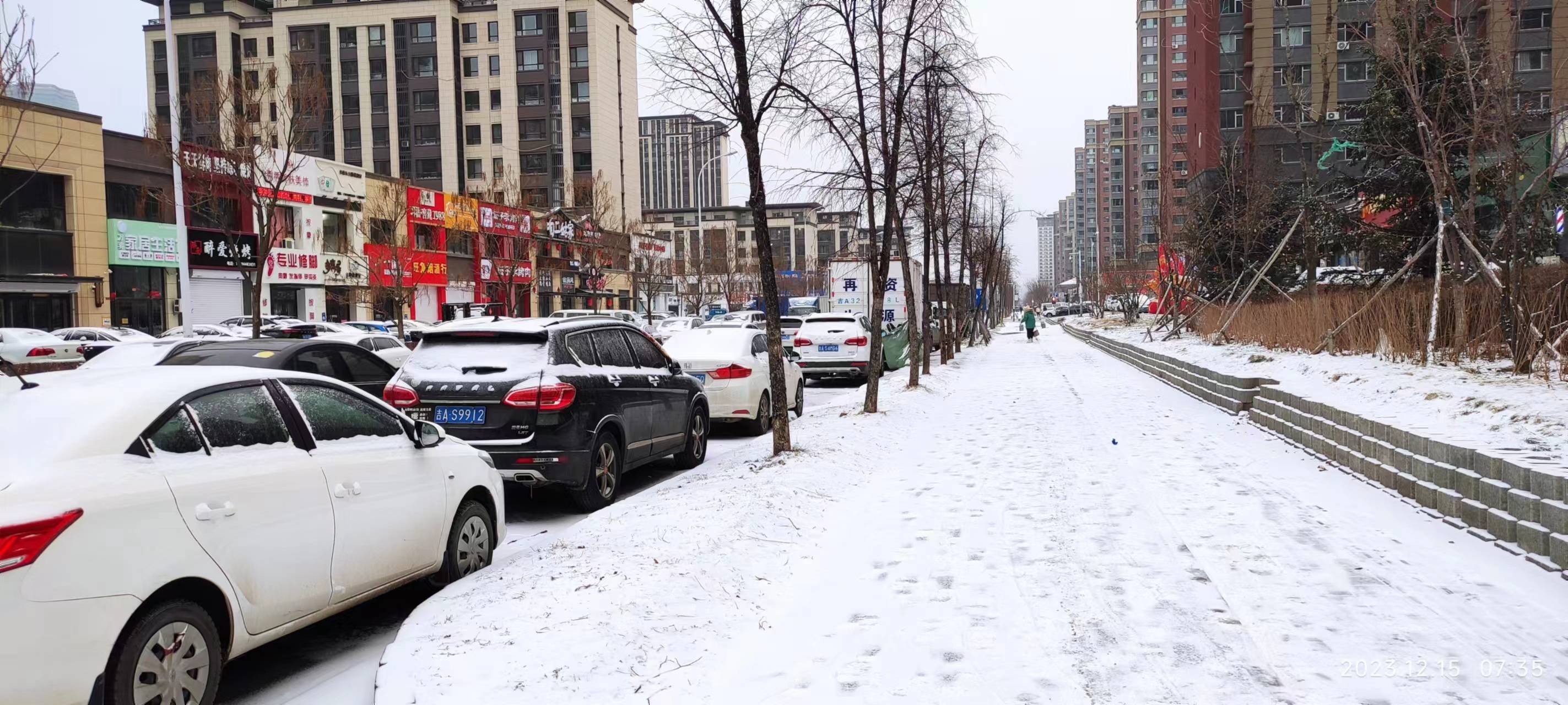 城市大雪照片图片