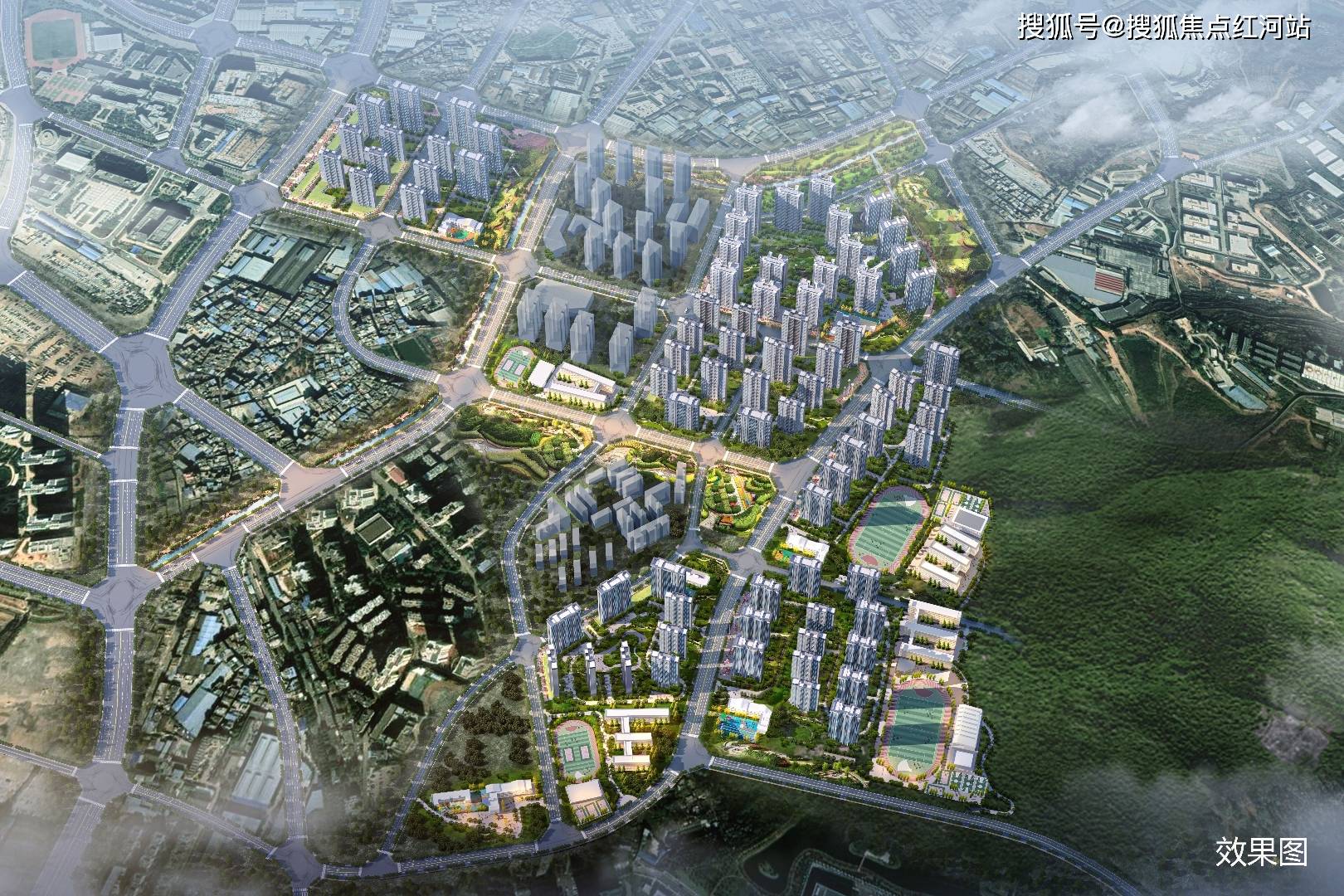 红河未来城户型图片