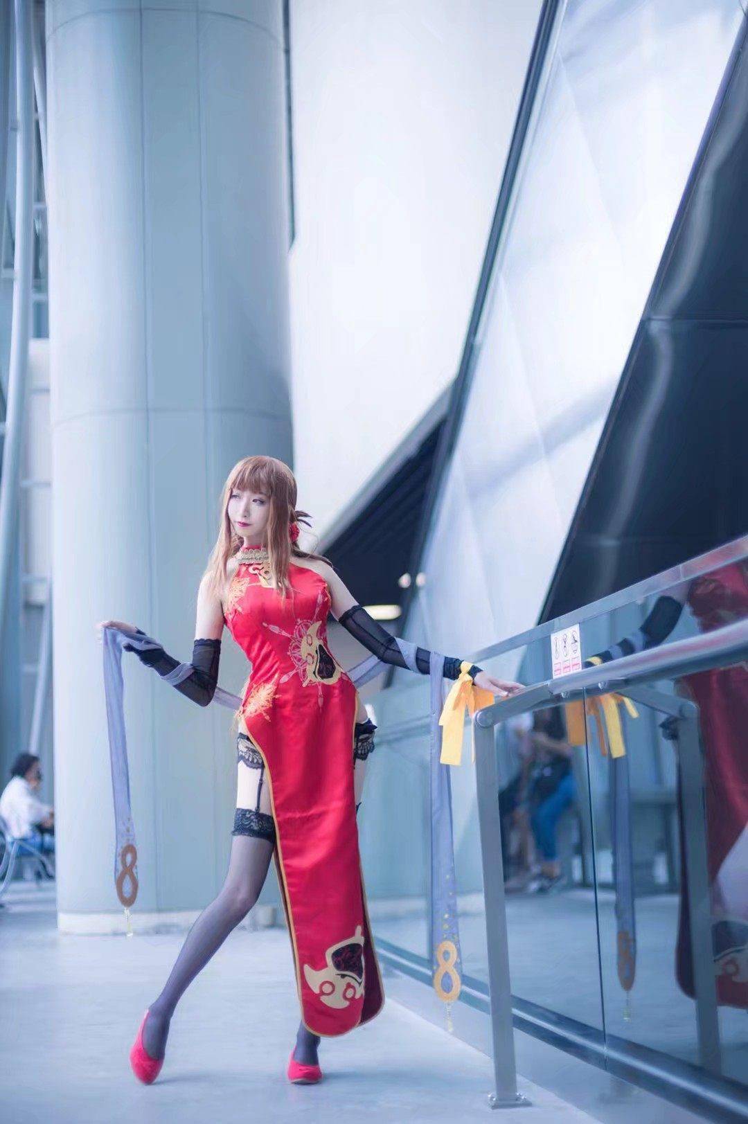 少女前线dsr50红牡丹cosplay