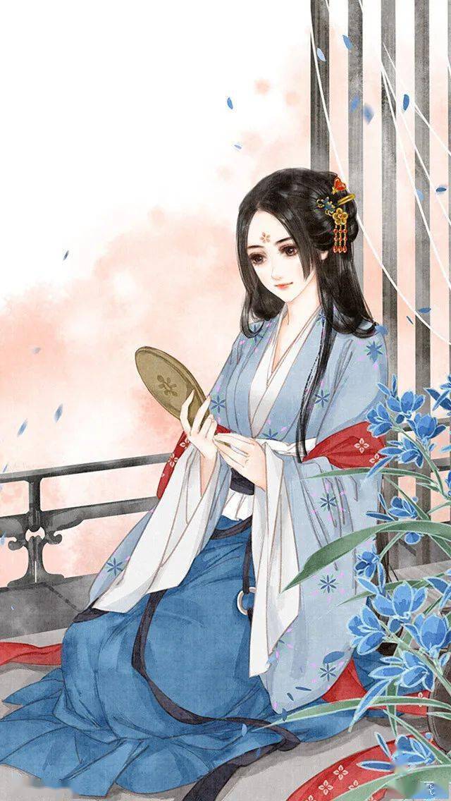 古风蓝衣头像丨壁纸