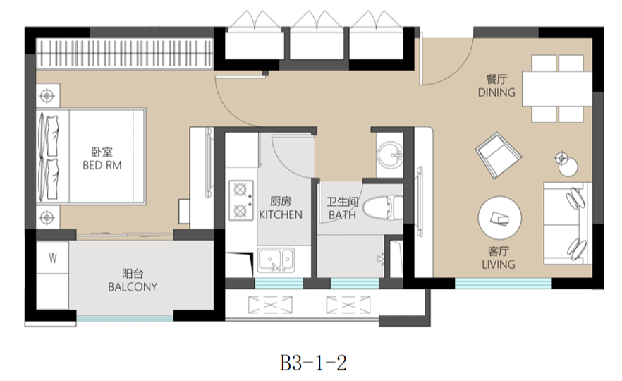 宜浩欧景二房主力户型
