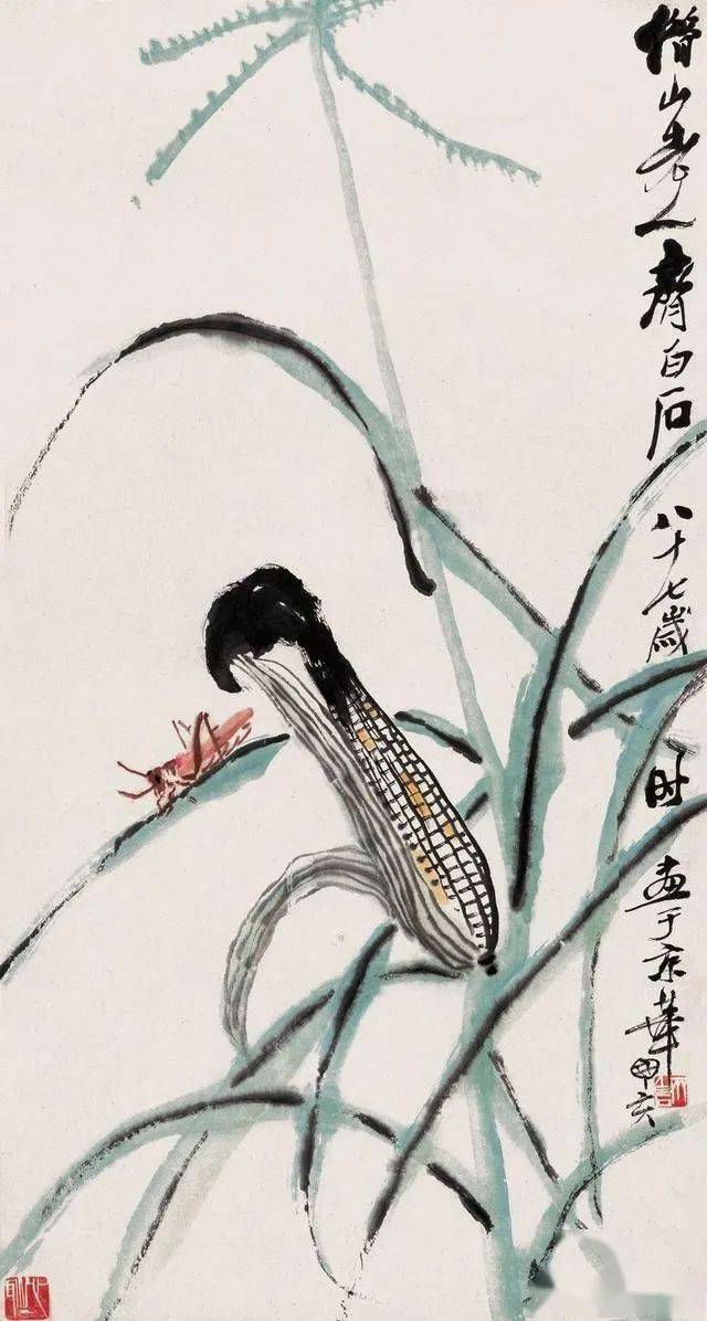 国画素材100张齐白石写意作品大收藏临摹学习必备一