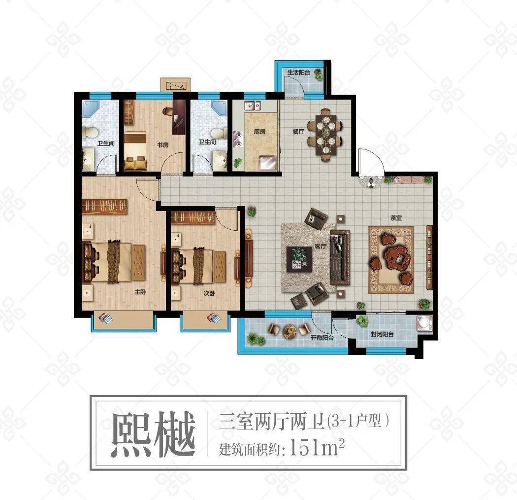 房屋详情:京博福樾亭二号楼,户型好,楼层好,南北通透,3 1户型,无边户