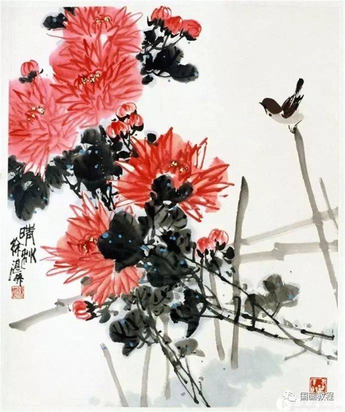 45张徐湛精品写意花鸟画不一样的笔墨不一样的感受