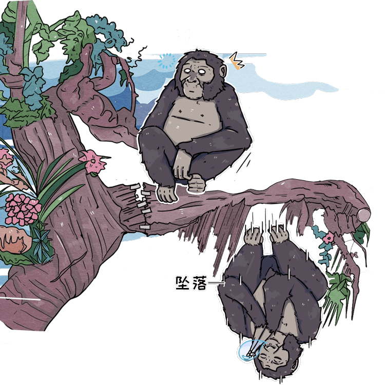 森林古猿卡通图片
