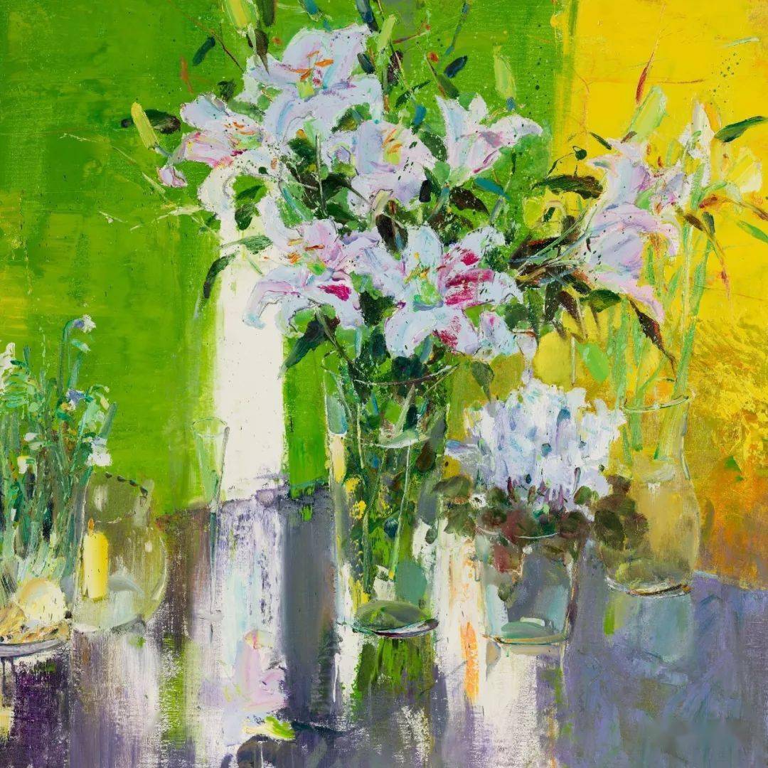 写生啦她用油画独特的艺术语言表现东方意蕴管朴学作品精选