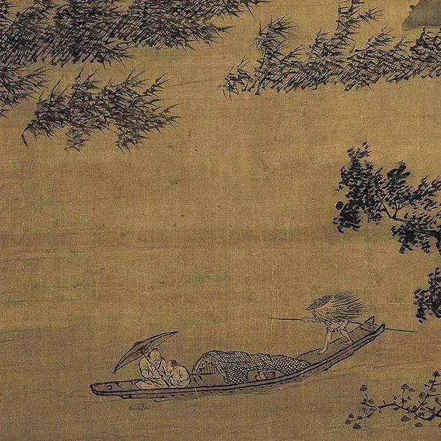 古代山水画中的一场雨