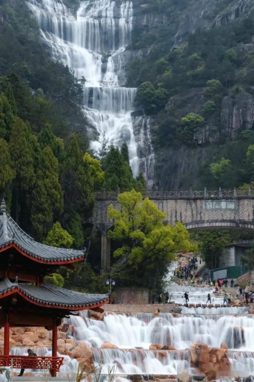 农家小别墅398元起天台山大瀑布赤城山国清寺龙溪基地三日游成人398元