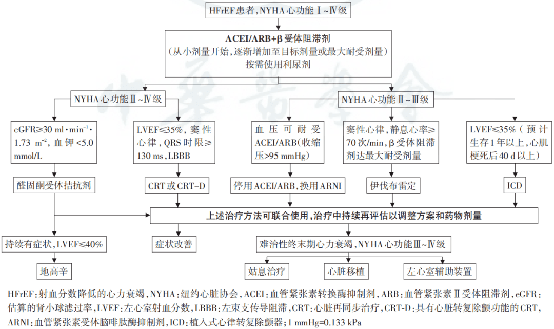 (二)慢性hfref心衰的治疗流程图2.