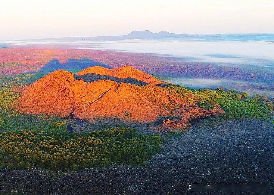 镜泊火山熔岩台地