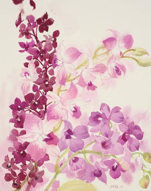 花儿朵朵开常沙娜工笔重彩画艺术